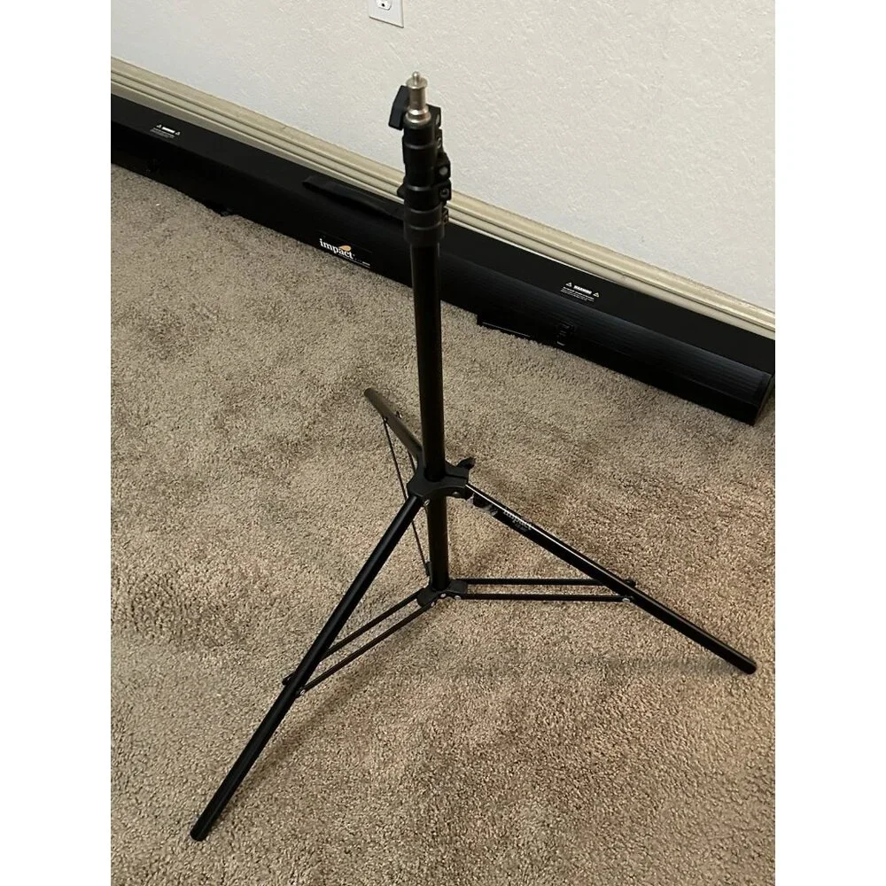 Impact Black Light Stand 8' LS-8AI Air-Cushioned Light Stand 8-Load Capacity:8pd